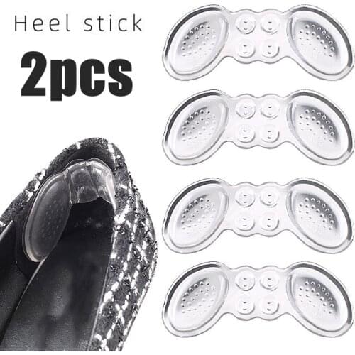 Women Transparent Insoles For Shoes High Heels Adhesive Heel Liner Grips Protector Sticker Foot Care Anti Keep Abreast Heel Pads