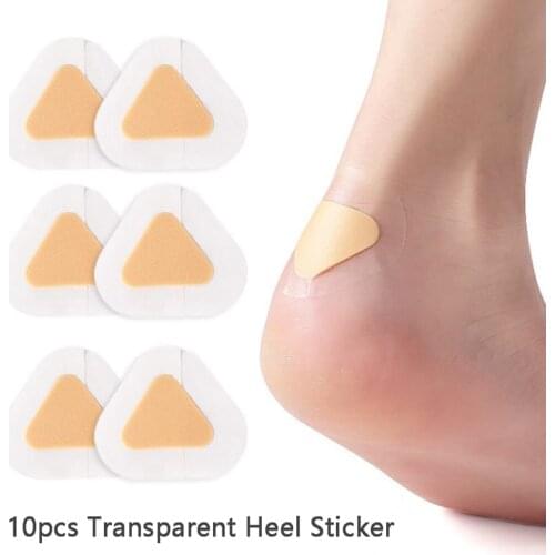 10pcs Transparent Adhesive Gel Heel Protector Foot Care Sole Sticker Waterproof Invisible Patch Anti Blister Friction Foot Care
