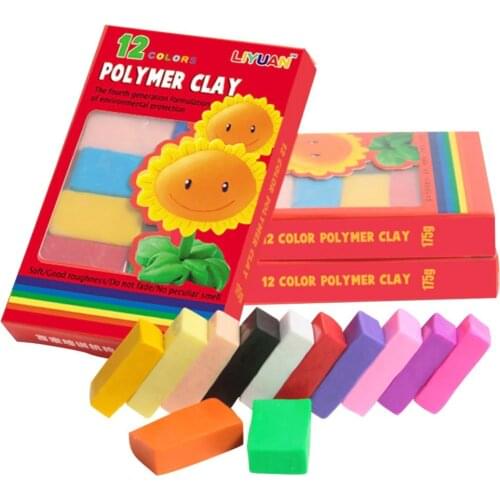 12 Colors Baby Toys Oven Bake Soft Polymer Modelling Clay Special Toys DIY Plasticine Playdough Brinquedos for Kids