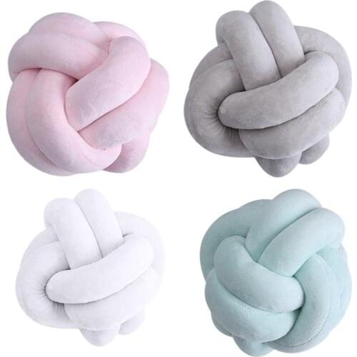 18cm Office Cushion Throw Pillow Knotted Ball Waist Back Cushion Car Home Sofa Bed Decor Dolls Toys Kids Pillows