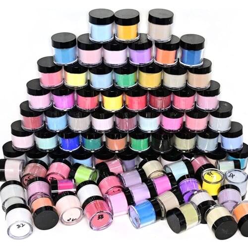 20/30Bottles/Set Random 3 in1 Nail Art Acrylic Powder Fast Dry Collection 90 Colors Dip Dust Nail Clear Acrylic Kit Powder Tc#99