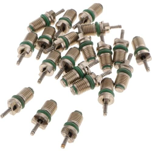 20 Pcs R134A Car Air Conditioner Valve Core High Pressure Quick Coupler Adapter 20mm Universal Car Accessories