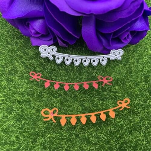 Bowknot Strawberry Bell Lahua Hand Embossed DIY Album Scrapbook Greeting Card Decoration Metal Cutting Mould