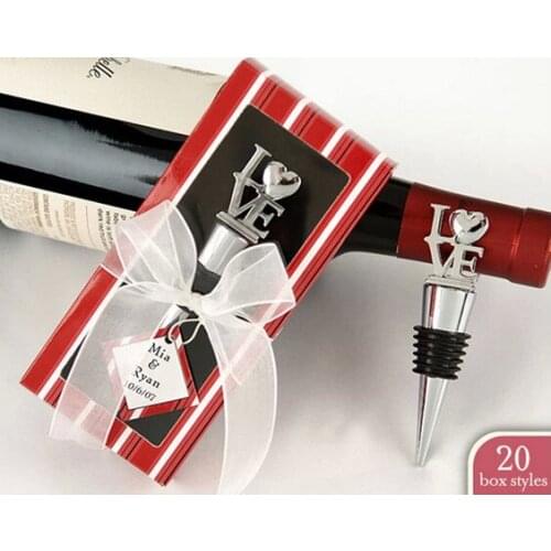 Free shipping 100 pcs/lot Fashion New Wine Bottle Plug Stainless Steel Bottle Stopper Bridal Shower Wedding Gift ISP