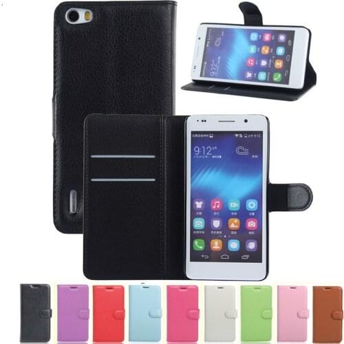 Wallet Case On For Huawei Honor 6 Honor6 Leather Cover H60-L01 H60-L02 H60-L04 H60-L12 BLN-L21 Smart Phone Case Shockproof Coque