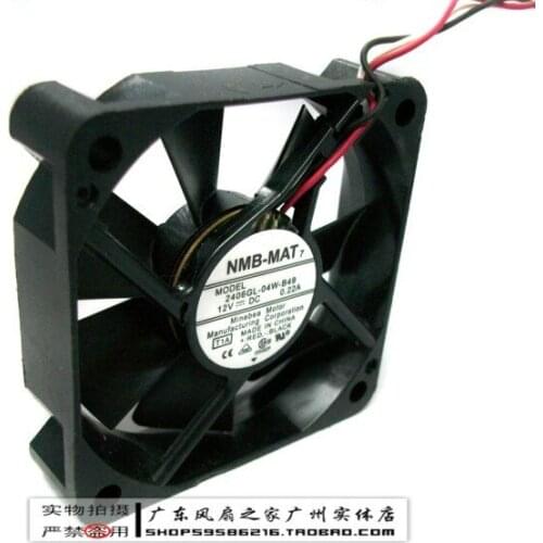 For Minebea nmb 6cm 6015 dual ball cpu fan 2406gl-04w-b49