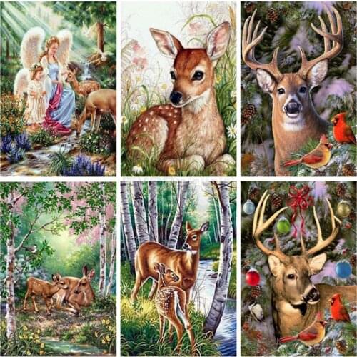 EverShine Diamond Painting Full square Deer Cross stitch Diamond Embroidery Sale