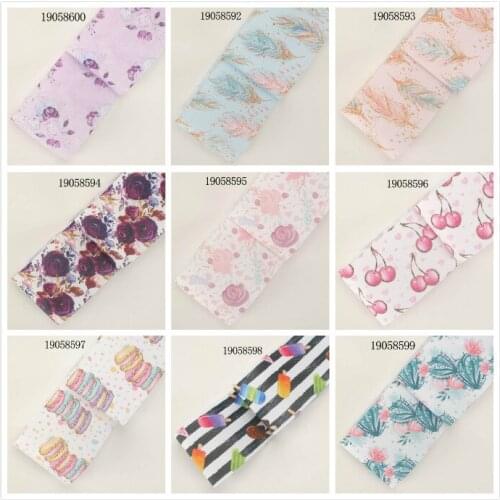 Nice Food Fruit Pattern 5 Yards Grosgrain/Satin Ribbon 25mm/38mm/50mm/75mm Heat Transfer Printed for DIY Gift Wrapping Materials