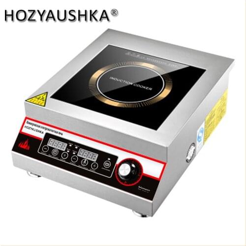 Induction Cooker 5000w Commercial Plane High-Power Hotel Canteen Electric Frying Stove Table Cauldron Induction Stove