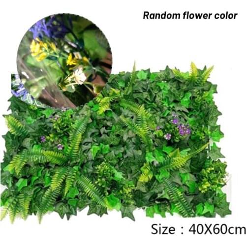 Artificial Green Grass Square Plastic Lawn Plant Fake Decorative Wall Plant Garden Outdoor Interior Decoration
