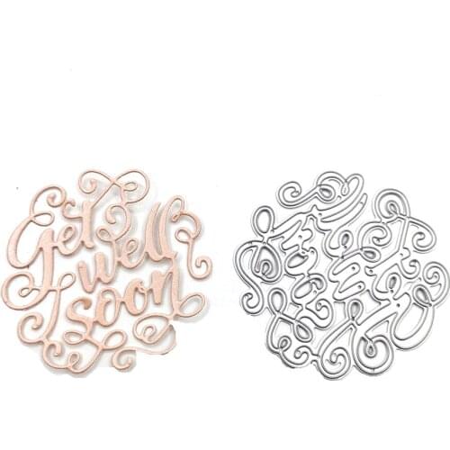 Julyarts 1pcs Letter Metal Dies for Card Making New for 2021 Craft For DIY Scrapbooking Paper Photo Album Cards Making Dice Cut