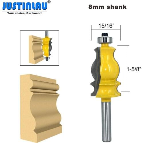 JUSTINLAU8mm Shank Fishtail Armrest Milling Cutter Line Cutter Carving Knife Woodworking Milling Cutter Tool for Wood Processing