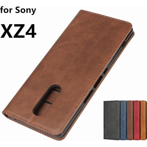 Leather case for Sony Xperia XZ4 Flip case card holder Holster Magnetic attraction Cover Case for Sony Xperia 1 Wallet Case