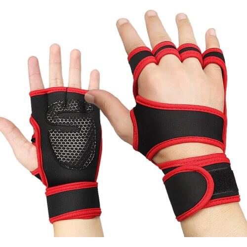 Kyncilor Bicycle Riding Summer Mens And Womens Half-finger Gloves Non-slip Shock Absorption Velcro Sports Gloves Equipment