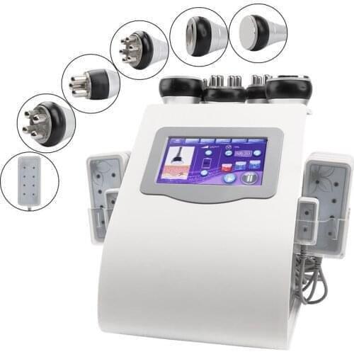 Hot 6 in 1 beauty equipment 40K caivtation machine vacuum body shaping anti cellulite laser lipo slimming device