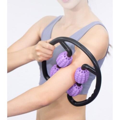 Imcute Newest 3 colors Multifunction Leg massager Plastic Pressure Point Therapy Neck Leg Massager Shoulder Dual Trigger Massage