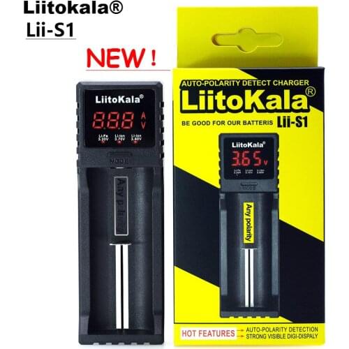 NEW Liitokala Lii-S1 18650 Battery Charger For 1.2V 3.7V 3.2V AA/AAA 26650 NiMH li-ion battery Smart Charger 5V 2A EU plug