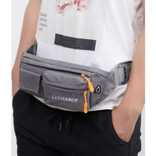 Anti-theft Outdoor Sports Fanny Pack Run Chest Bag Multifunction Crossbody Bag Women Waterproof Belt Bag Men Nylon Waist Bag