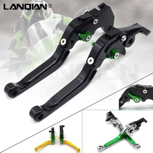 For KAWASAKI Ninja ZX6R 636 ZX6RR 2000-2004 Motorcycle Accessories Brake Clutch Levers Adjustable Folding Extendable ZX 6R ZX-6R