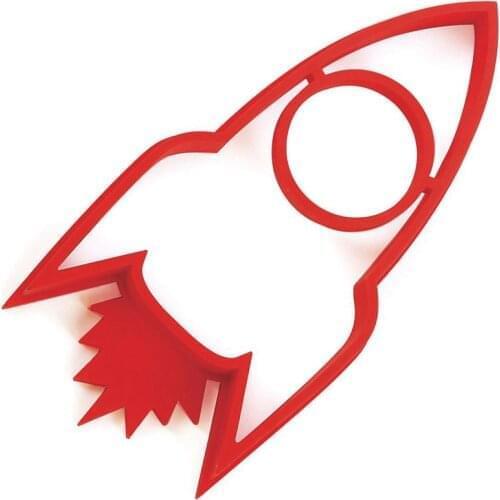 Rocket Shape Silicone Fry Egg Frame Cake Pan Cake Mold Ring Silicone Mold Durable Practical Cooking Maker Mould For Kitchen