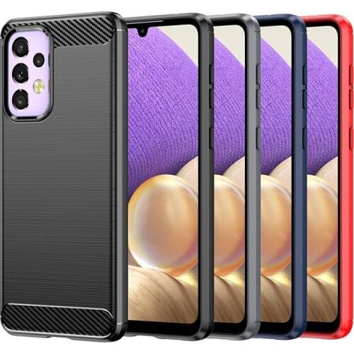 Silicone Case For Samsung Galaxy A32 Case For Samsung A12 A32 A02S M12 A42 S20 FE Cover Protective Phone Bumper For Samsung A32