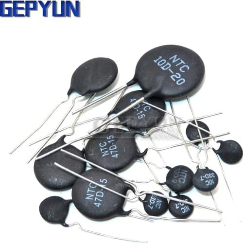 10pcs Thermal Resistor 5D-11 10D-9 10D-11 47D-15 10D-20 10D-13 8D-11 10D-15 5D-15 10D-7 MF11-103 33D-7 8D-12 20D-20 Gepyun