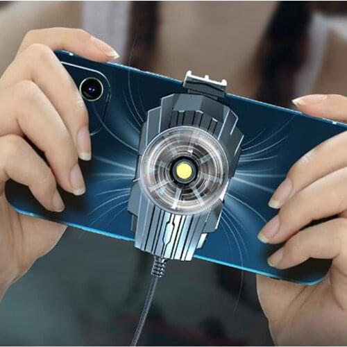 Universal Mobile Phone Cooler Game Cooling Fan Gamepad Phone Holder Stand Radiator For iphone Xiaomi Poco Gaming Accessories