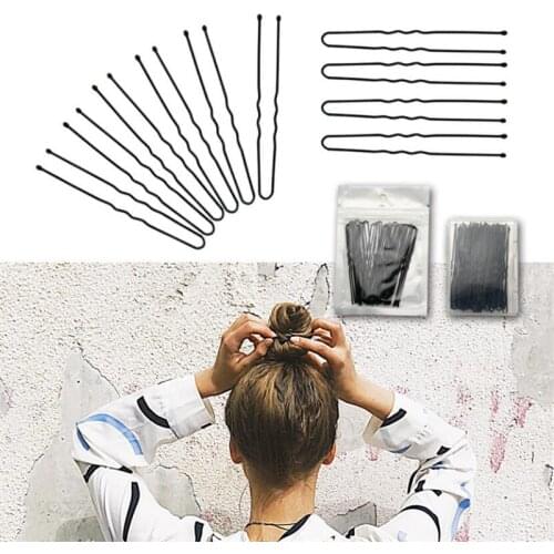 20pcs/bag U Shaped Hairpin Hair Clips Pins Metal Barrette Women Hair Styling Tools Accessories Braided Hair Tool