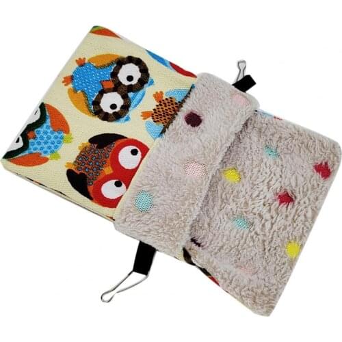 Winter Soft Comfortable Small Pet Sleeping Bag Warm Squirrel Hamster Nest Pet Hanging Hammock Canvas Material Rest Small Hammock