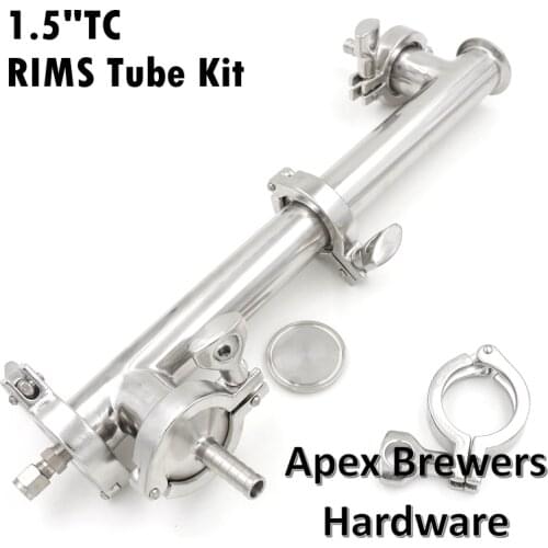 1.5"TC RIMS Tube Assembly, RIMS Tubes, Electric brewing Hardware, Homebrew Equipment