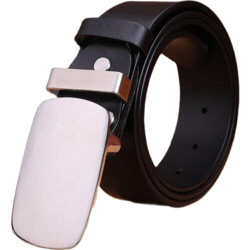 2021 stainless steel smooth buckle belt mens belts luxury full grain 100% genuine leather real cowhide vegetable tanned camel