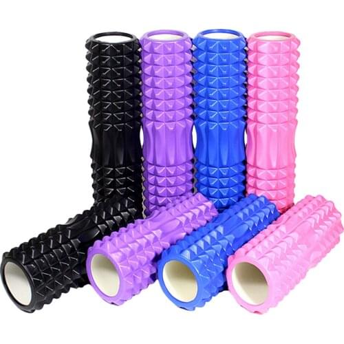 33/45cm Yoga Column Blocks Foam Roller Muscle Training Massage Fitness Equipment Pilates Gym Exercises Hollow Relaxation Roller