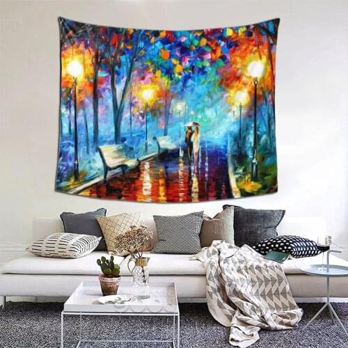 Van Gogh Tapestry Monet Painting Tapestry Wall Bedspread Bohemian Home Decor For Living Room