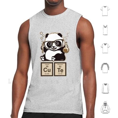 Chemistry Panda Discovered Cute tank tops vest sleeveless Funny Chemistry Panda Cute Kawai Geek Chemistry Humor