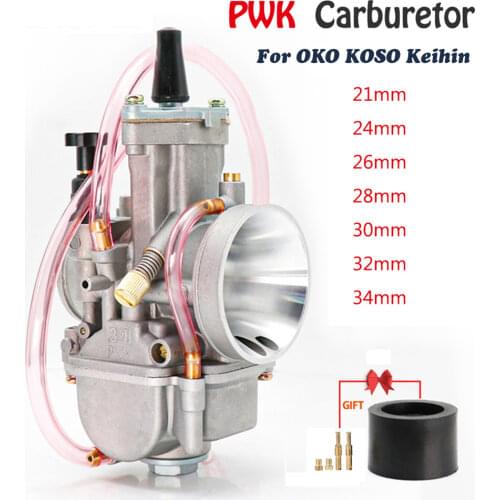 Motorcycle Carburetor Carburador For Keihin Koso OKO PWK 21 24 26 28 30 32 34mm With Power Jet For Racing Moto Dirt Bike