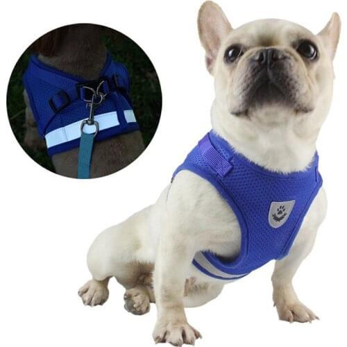 Fashion New Vest Dog Harness and Leash Set Reflective Chest Back Strap Dog Harnesses Pet Supplies