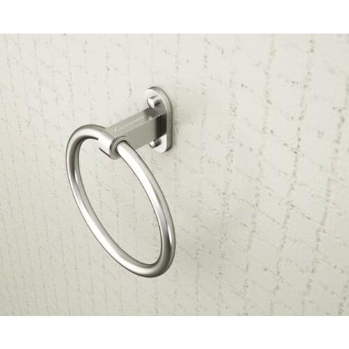 Space Aluminum Towel Ring Towel Holder Towel Rack Towel Bar Bathroom Accessories home decoration usefu Free Shipping