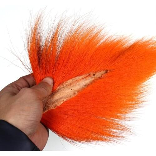 Fly Tying Material Dyed Deer Tail Hair Fur Bucktails Buck Fly Tying Saltwater Flies Dry Yellow Green Blue Red