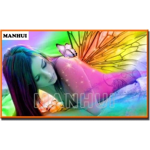 New diy full Diamond embroidery Beauty butterfly diamond painting Cross Stitch Rhinestone mosaic decor Craft painting MH569