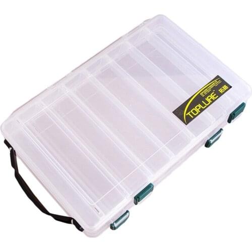 Transparent Fishing Box Lightweight Double Sided Plastic Baits Lure Hooks Holder Storage Case Fishing Tackle1s