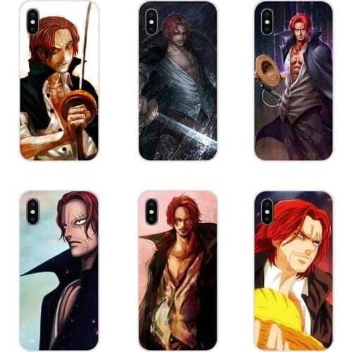 For Xiaomi Redmi Note 3 4 5 6 7 8 Pro Mi Max Mix 2 3 2S Pocophone F1 Anime One Piece Akagami Shanks Transparent Soft Shell Cover