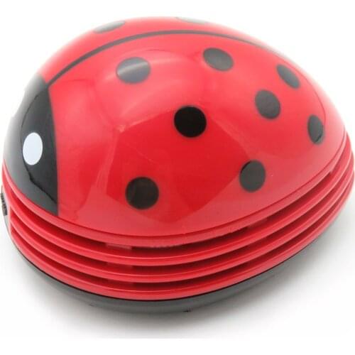 Lovely Cartoon Shape Car Desktop Keyboard Vacuum Cleaner Mini Dust Collector Crumb Sweeper for Home Office