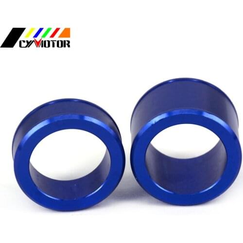 Motorcycle Blue Rear Wheel Hub Spacers For YAMAHA YZ250F YZ450F 2014 2016-2020 YZ250FX 15-2020 WR250F 450F 2019-2020 Dirt Bike