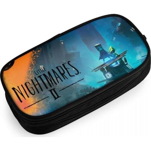 Game Little Nightmares Pen Bag Zipper Pencil Case Cosmetic Pouch Students Wallet Purse Bag kids Birthday Gift Pencil Holder