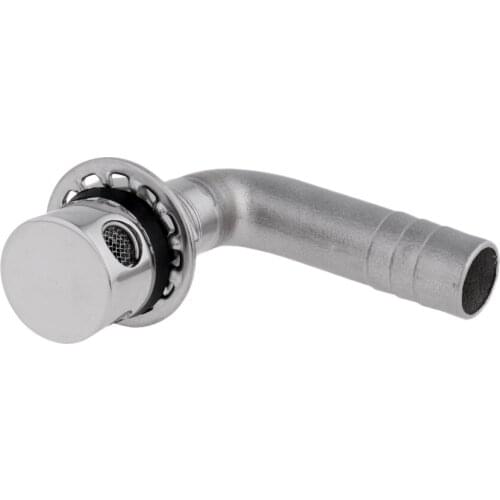 Car Gas Tank Vent 90 Degree Bend Compatible With Gasket & Spark Arrestor