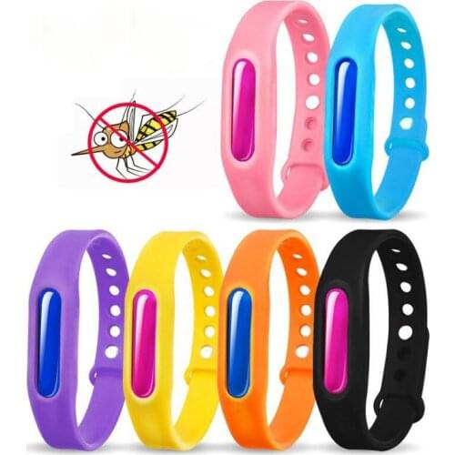 Waterproof candy jelly color Mosquito Repellent Band Bracelets kids silicone hand Wrist Band Anti Mosquito Ring SN2269