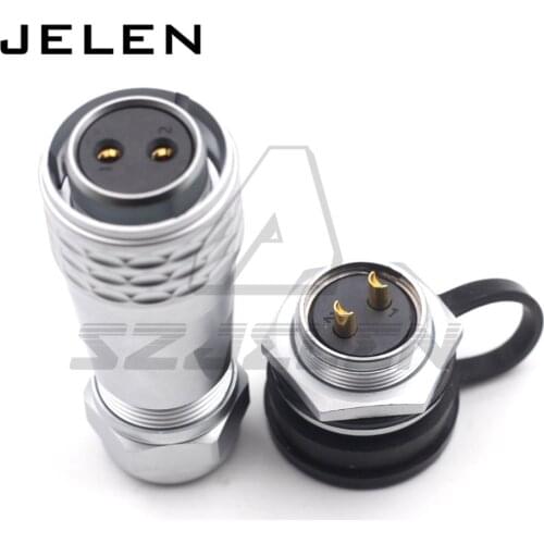 WEIPU SF2010/SF2012 2Pin IP68 Connector Plug Socket,Waterproof Panel mount Connectors,Circular Cable Connector 2Pin