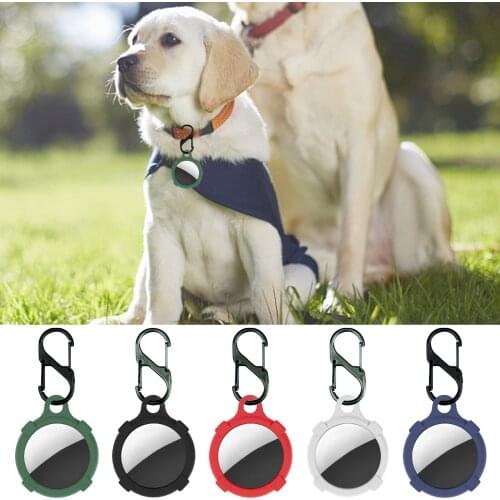 Protective Skin Cover Anti-Lost Case With Carabiner For Airtag Tracker Cover Car Pet Sleeve Anti-lost Device Keychain Buckle