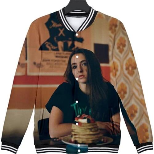 LUCKYFRIDAY Ashnikko 3D Women Pullovers Tops Leopard Print Baseball uniform Winter Lady Hem Hoody Shirts 2020