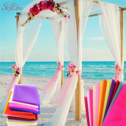 0.48CM*10M transparent yarn crystal yarn gauze elements chiffon dress ribbon ribbon wedding dress wedding decoration 7ZSH015-1